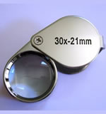 Jeweler loupes:30x Jewelers FOLDING EYE LOUPE Gemstone Magnifying