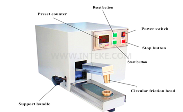 Preset Type Dry Wet Rubbing Color Fastness Testing Machine Y571M for Printing Dyeing Yarn Spin Clothing Textiles